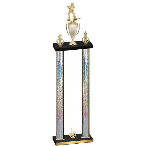Double Silver Glacier First Place Hockey Trophy