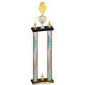 Double Silver Glacier Victory Pickleball Trophy