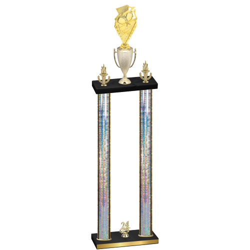 Double Silver Glacier Year Pickleball Trophy
