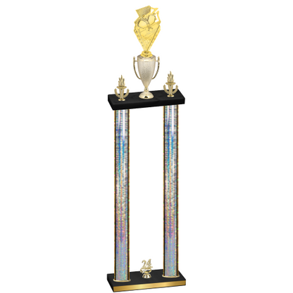 Double Silver Glacier Year Pickleball Trophy