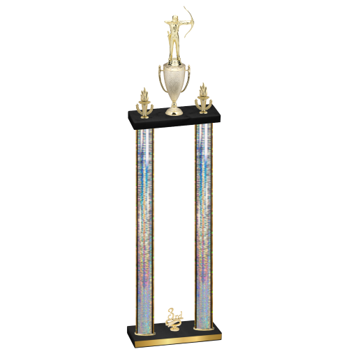 Double Silver Glacier Third Place Archery Trophy