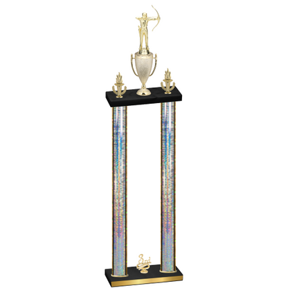 Double Silver Glacier Third Place Archery Trophy