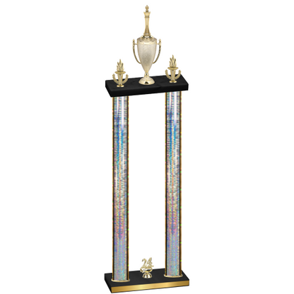 Double Silver Glacier Year Chess Trophy