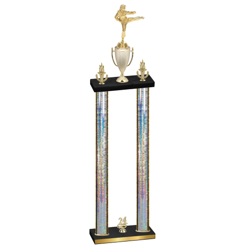 Double Silver Glacier Year Karate Trophy