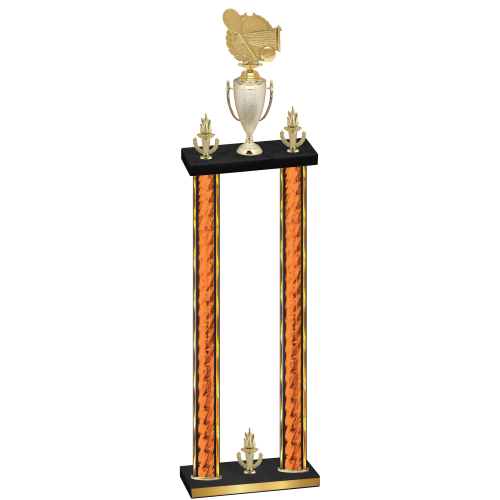 Double Orange Glacier Victory Tennis Trophy