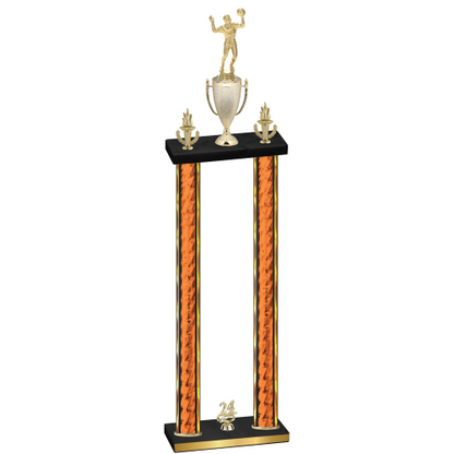 Double Orange Glacier Year Volleyball Trophy