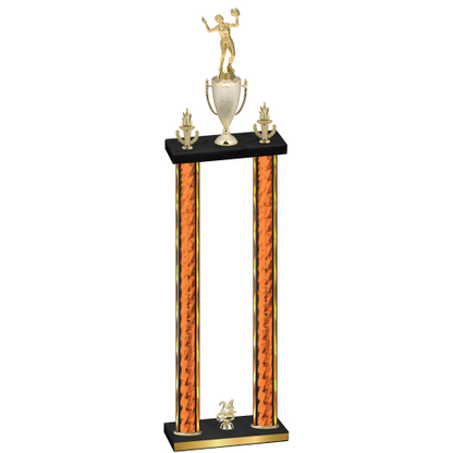 Double Orange Glacier Year Volleyball Trophy
