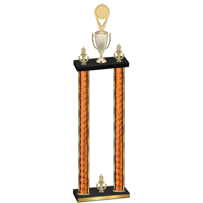 Double Orange Glacier Victory Insert Trophy