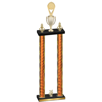Double Orange Glacier Year Insert Trophy