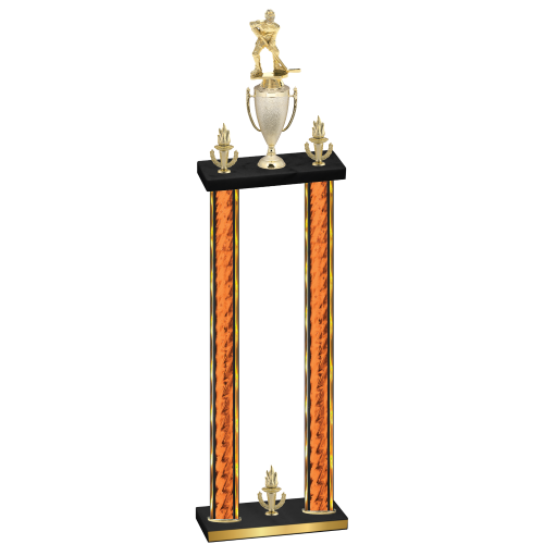 Double Orange Glacier Victory Hockey Trophy