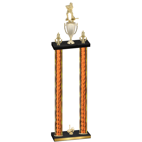 Double Orange Glacier First Place Hockey Trophy
