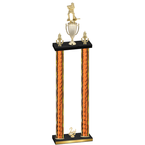 Double Orange Glacier Second Place Hockey Trophy