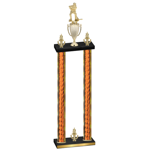 Double Orange Glacier Victory Hockey Trophy