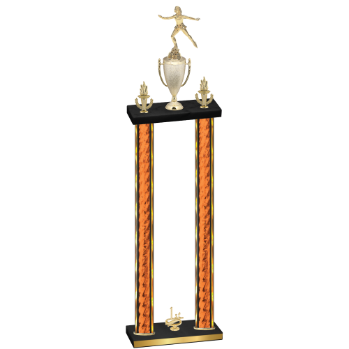 Double Orange Glacier First Place Skater Trophy