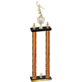 Double Orange Glacier Year Basketball Trophy