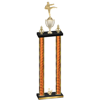 Double Orange Glacier Second Place Karate Trophy