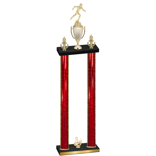 Double Red Glacier Third Place Running Trophy