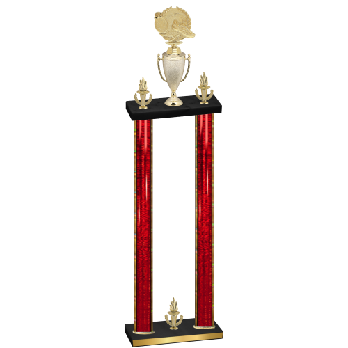 Double Red Glacier Victory Running Trophy