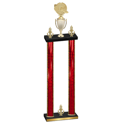 Double Red Glacier Victory Running Trophy