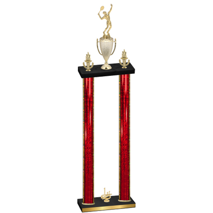 Double Red Glacier First Place Tennis Trophy
