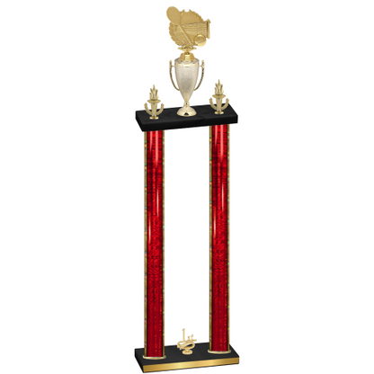 Double Red Glacier First Place Tennis Trophy