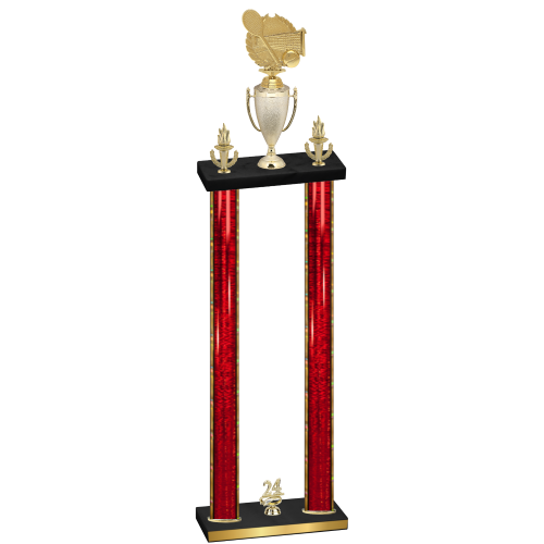 Double Red Glacier Year Tennis Trophy