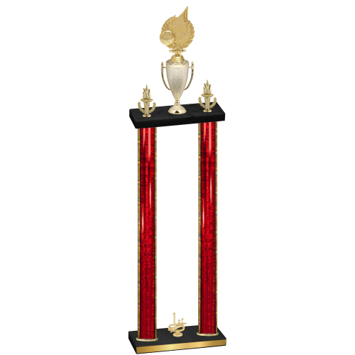 Double Red Glacier First Place Volleyball Trophy