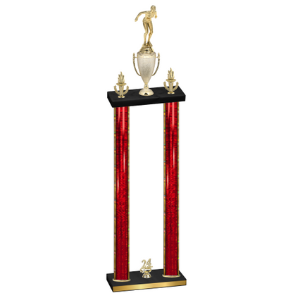 Double Red Glacier Year Tennis Trophy