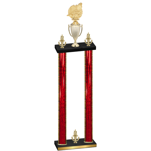 Double Red Glacier Victory Swimming Trophy