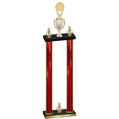 Double Red Glacier Victory Insert Trophy