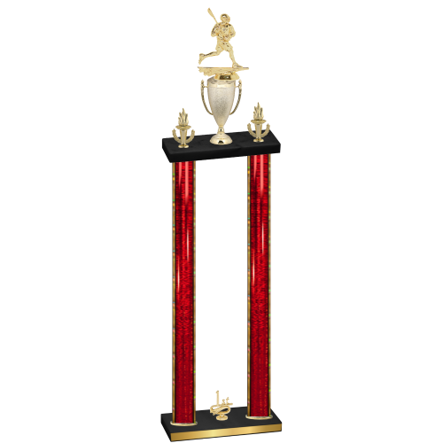 Double Red Glacier First Place Lacrosse Trophy