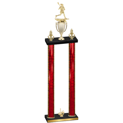 Double Red Glacier First Place Lacrosse Trophy