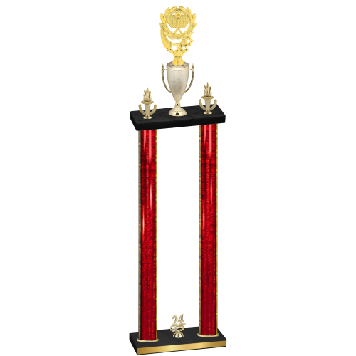 Double Red Glacier Year Pickleball Trophy