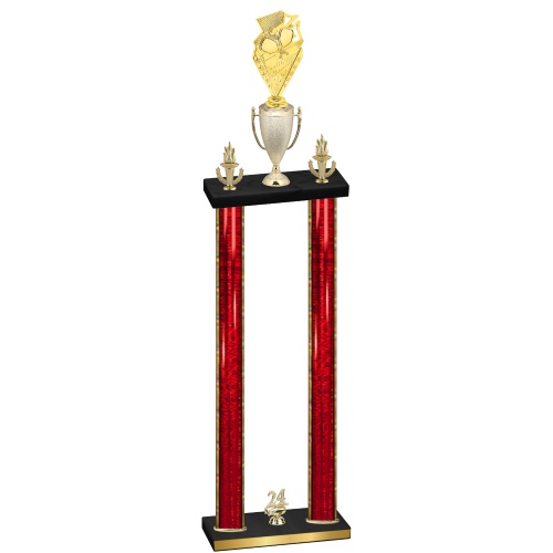 Double Red Glacier Year Pickleball Trophy