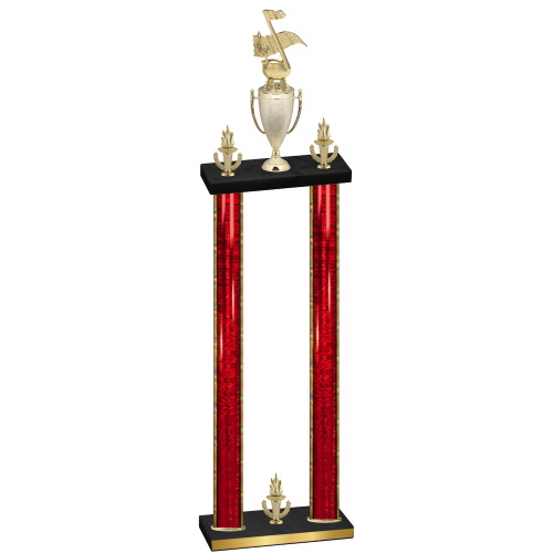 Double Red Glacier Victory Music Trophy
