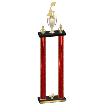 Double Red Glacier First Place Golf Trophy
