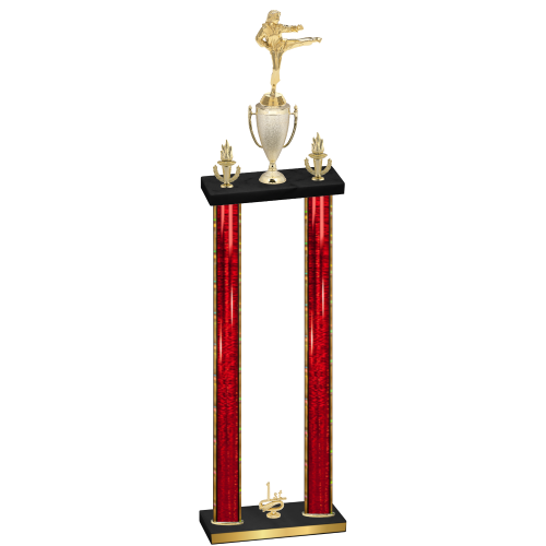 Double Red Glacier First Place Karate Trophy
