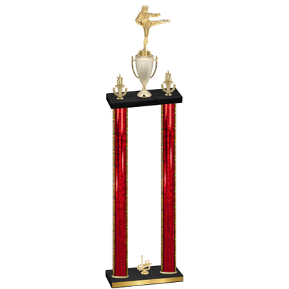 Double Red Glacier First Place Karate Trophy