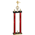 Double Red Glacier Victory Karate Trophy