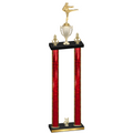 Double Red Glacier Year Karate Trophy