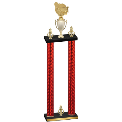 Double Red Carbon Fiber Victory Tennis Trophy