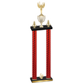 Double Red Carbon Fiber Fourth Place Victory Trophy
