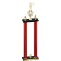 Double Red Carbon Fiber Year Archery Trophy