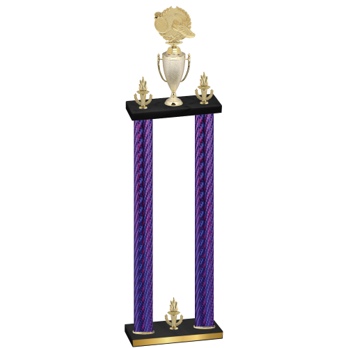 Double Purple Carbon Fiber Victory Running Trophy