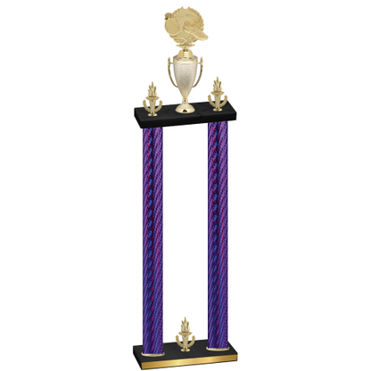 Double Purple Carbon Fiber Victory Running Trophy