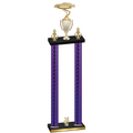 Double Purple Carbon Fiber Year Cars Trophy