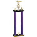 Double Purple Carbon Fiber Fourth Place Cars Trophy