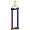 Double Purple Carbon Fiber Year Cars Trophy