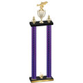Double Purple Carbon Fiber First Place Fishing Trophy
