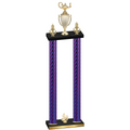 Double Purple Carbon Fiber Fourth Place Academics Trophy
